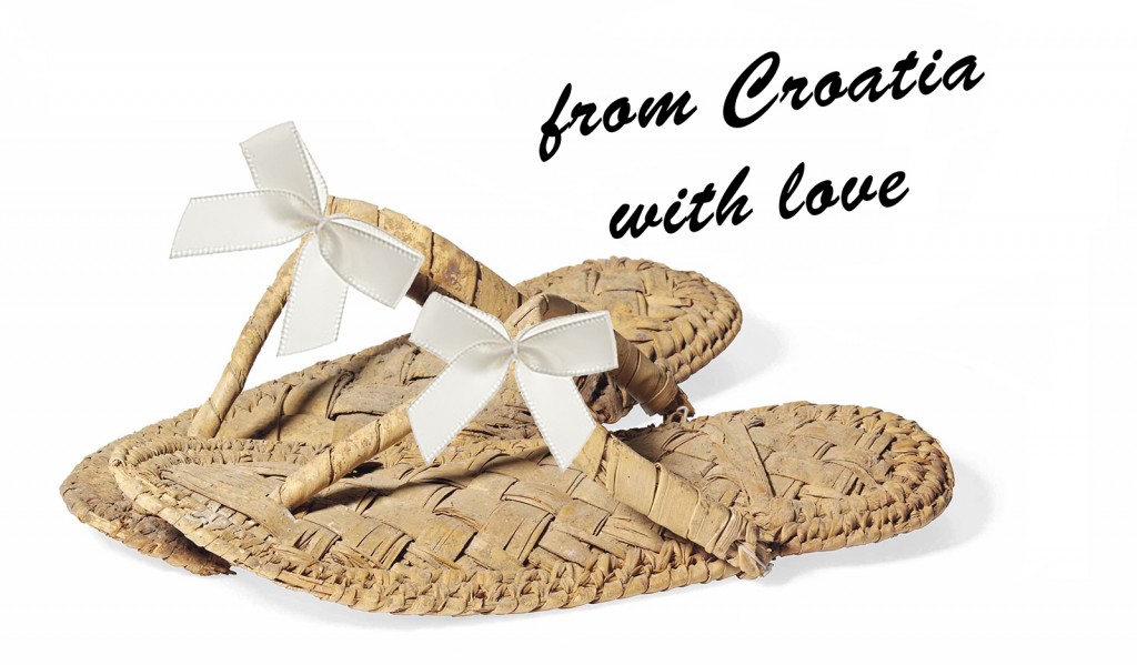 Wedding sandals from Croatia