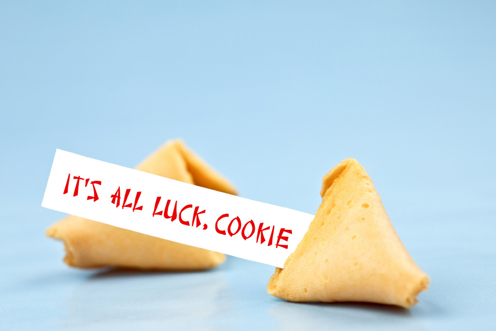 Fortune cookies with blank paper for your message.